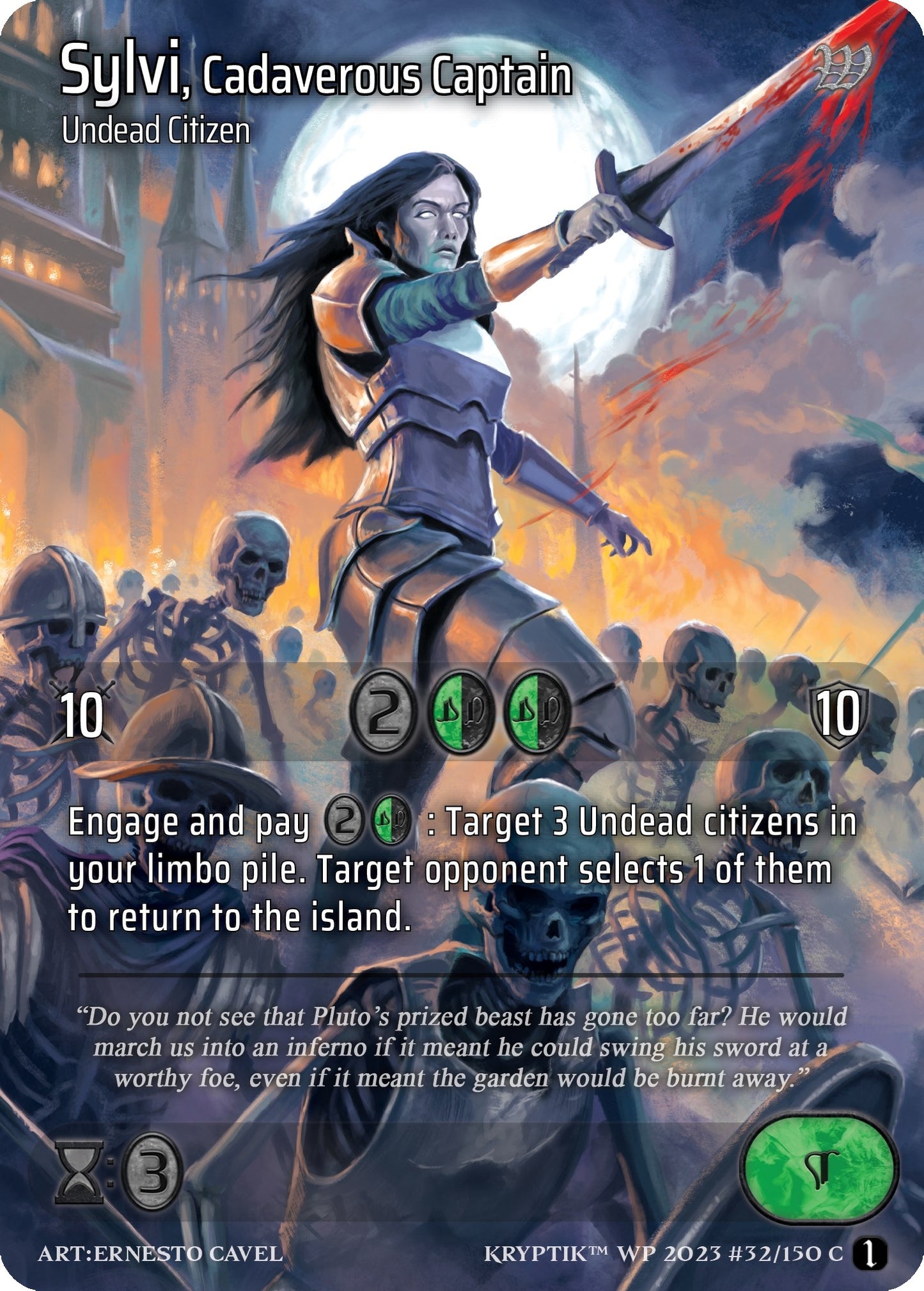 Sylvi Cadaverous Captain (32) - Kryptik TCG Single