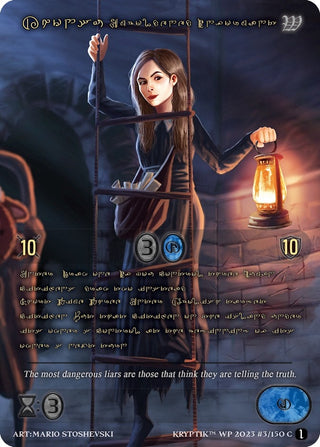 Khonsu Emboldened Informant (Gold Kryptik Language) (3) - Kryptik TCG Single