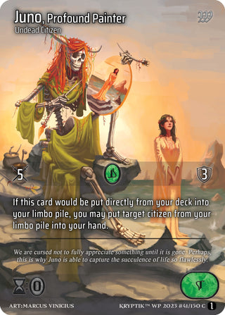 Juno Profound Painter (41) - Kryptik TCG Single