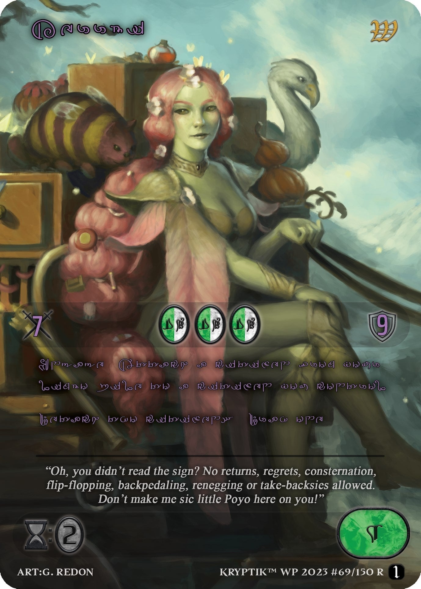 Kerrbi (Purple Kryptik Language) (69) - Kryptik TCG Single