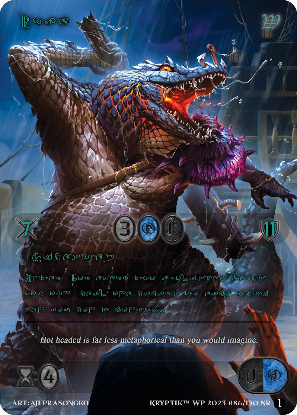 Iraz (Green Kryptik Language) (86) - Kryptik TCG Single