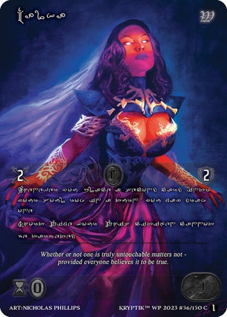 Malka (Silver Kryptik Language) (56) - Kryptik TCG Single