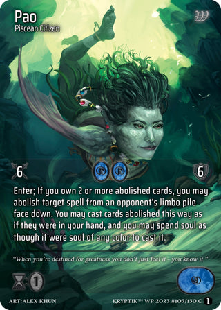 Pao (105) - Kryptik TCG Single