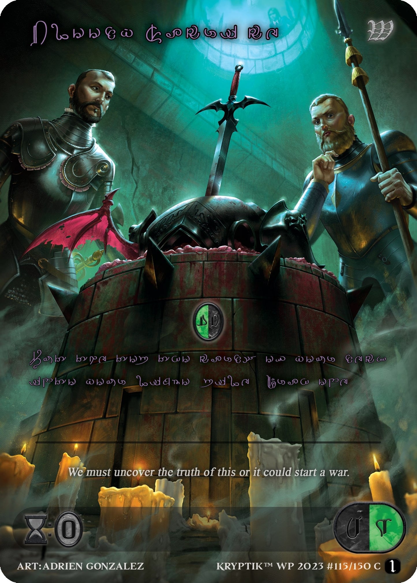 Bloody Sacrifice (Purple Kryptik Language) (115) - Kryptik TCG Single