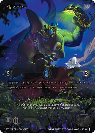 Hokeo (Gold Kryptik Language) (109) - Kryptik TCG Single