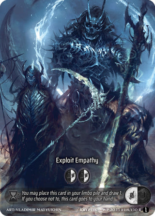 Exploit Empathy (Box Topper) (118) - Kryptik TCG Single