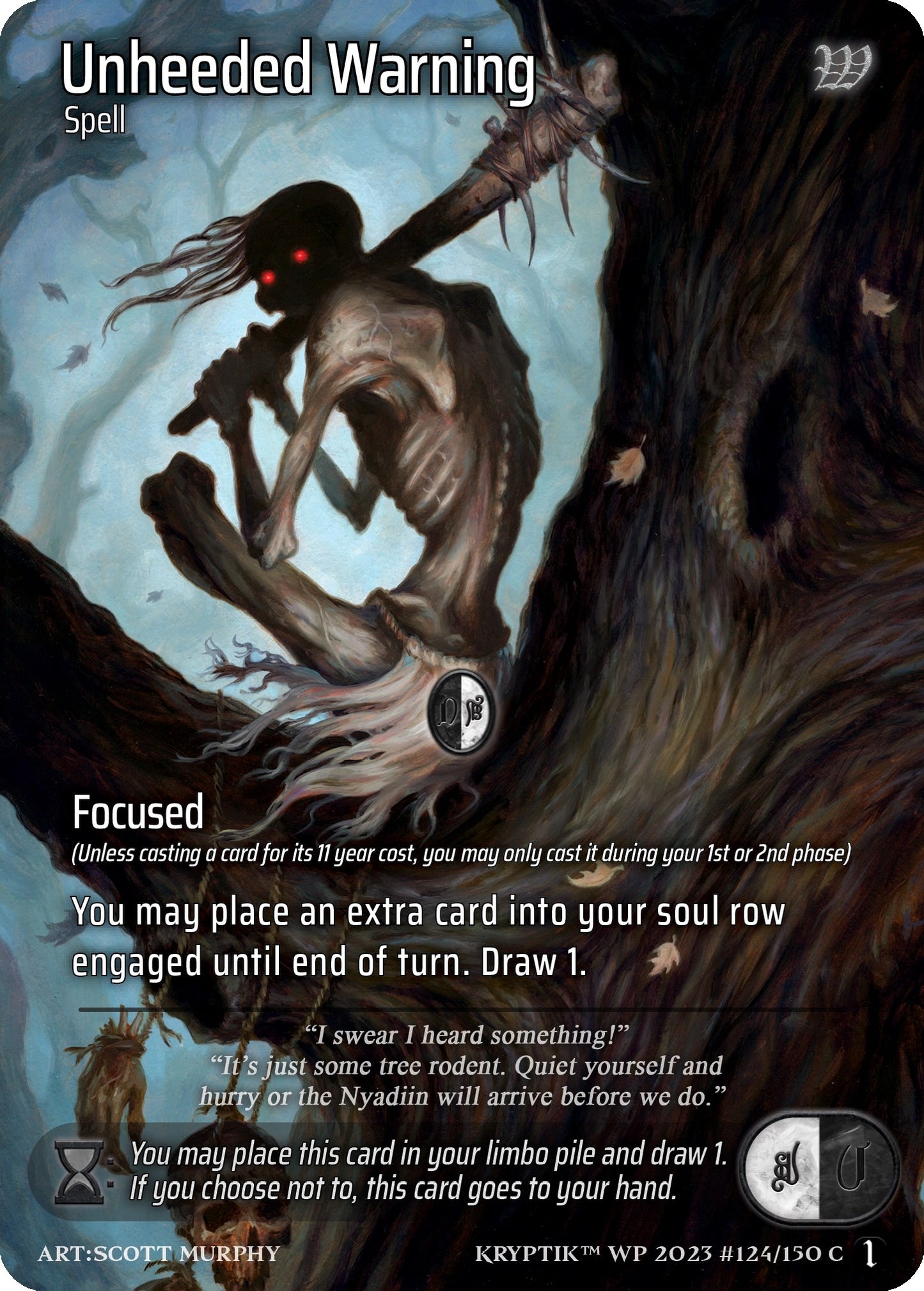 Unheeded Warning (124) - Kryptik TCG Single