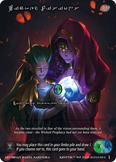 Wicked Visions (Silver Kryptik Language) (125) - Kryptik TCG Single