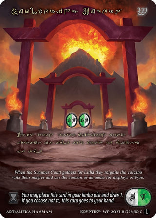 Smoldering Embers (Gold Kryptik Language) (134) - Kryptik TCG Single
