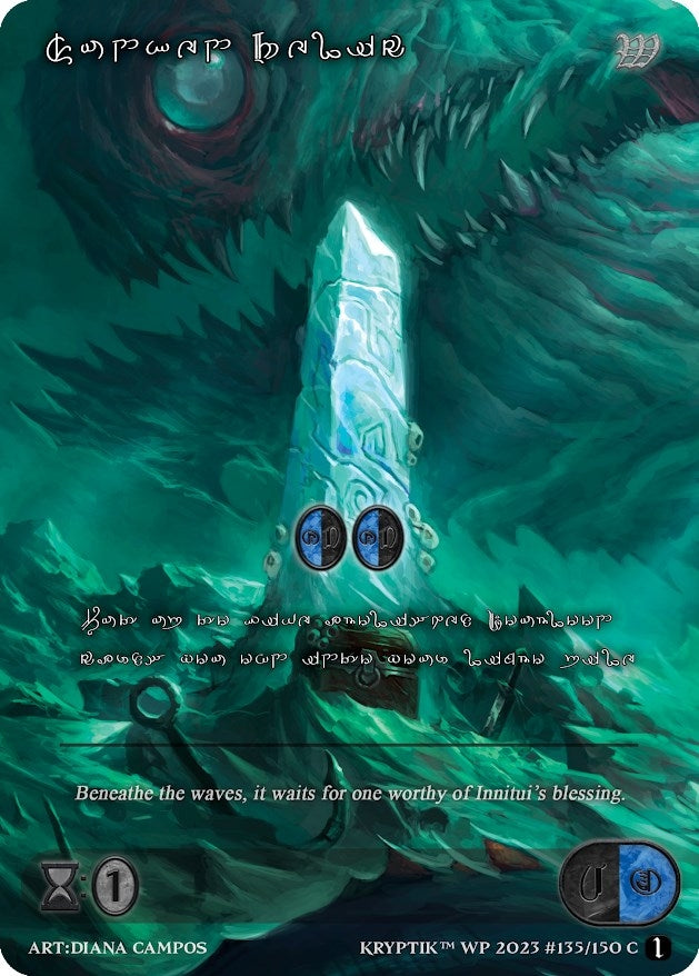 Sunken Relic (Silver Kryptik Language) (135) - Kryptik TCG Single