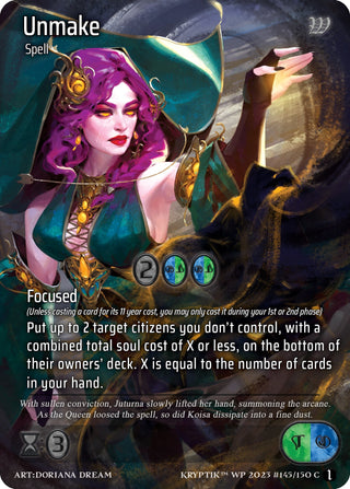 Unmake (145) - Kryptik TCG Single