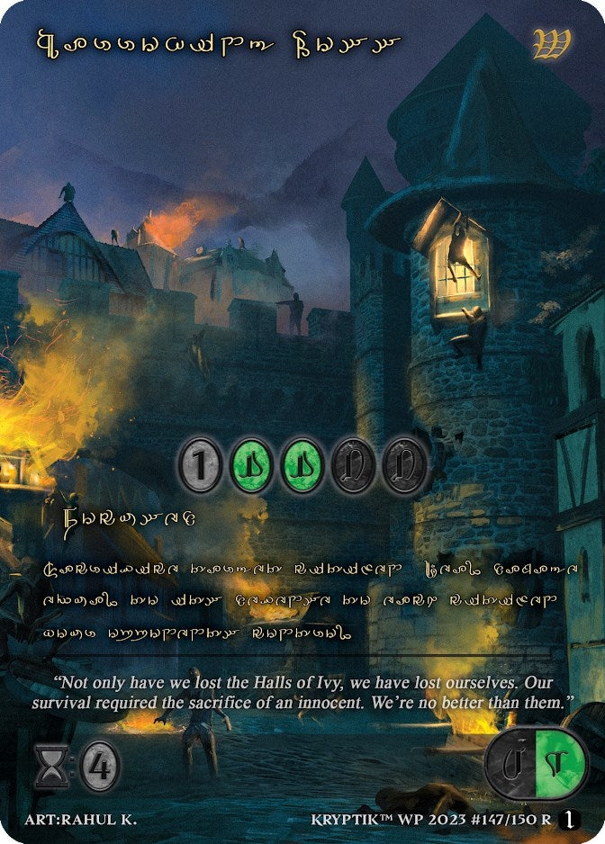 Harrowing Loss (Gold Kryptik Language) (147) - Kryptik TCG Single