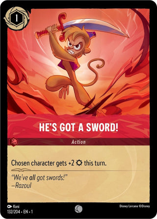 He’s Got A Sword! (132) (1) - Disney Lorcana Single