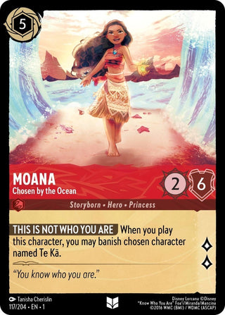 Moana - Chosen by the Ocean (117) (1) - Disney Lorcana Single