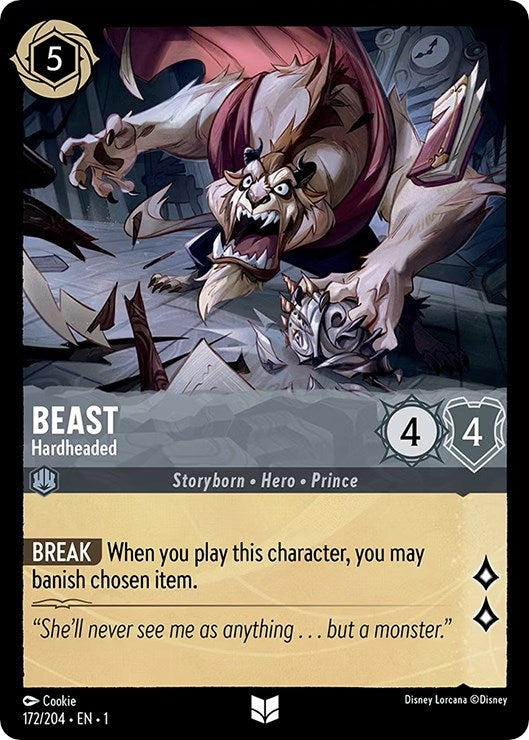 Beast - Hardheaded (172) (1) - Disney Lorcana Single