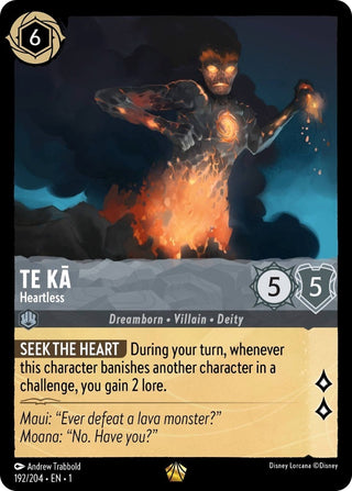 Te Ka - Heartless (192) (1) - Disney Lorcana Single