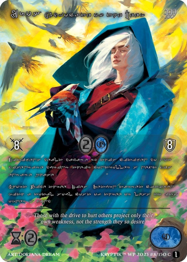 Eros Advocate of the Meek (Silver Kryptik Language) (8) - Kryptik TCG Single