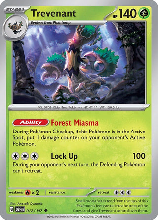 Trevenant (012/197) (SV03: Obsidian Flames)