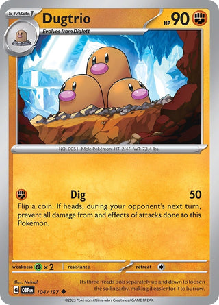 Dugtrio (104/197) (OBF)