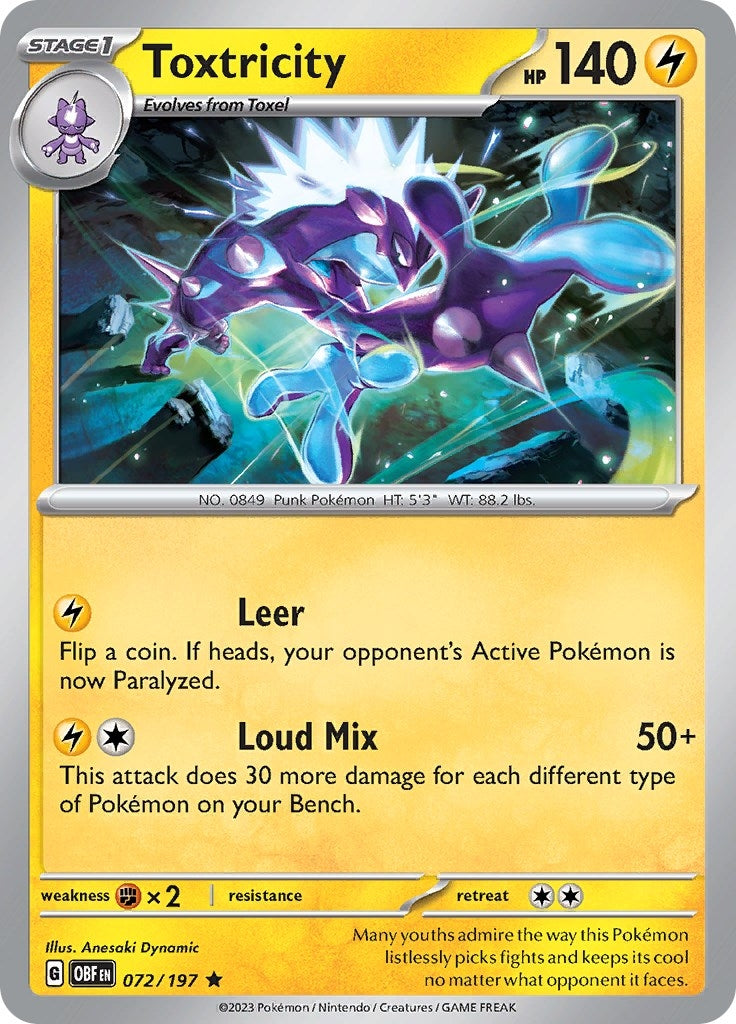 Toxtricity (072/197) (SV03: Obsidian Flames)