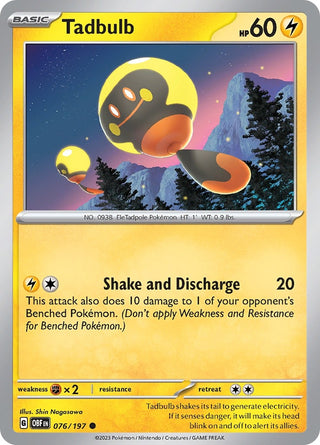 Tadbulb 076/197 (076/197) (SV03: Obsidian Flames)