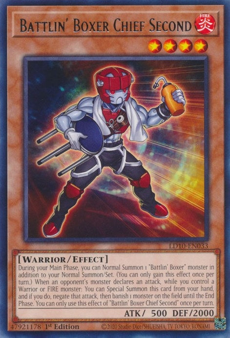 Battlin’ Boxer Chief Second (10033) (LD10) - YuGiOh Single