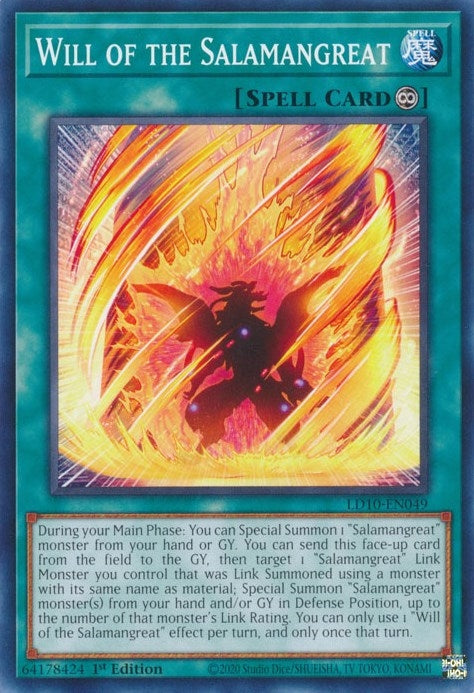 Will of the Salamangreat (10049) (LD10) - YuGiOh Single