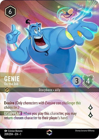 Genie - On the Job (Enchanted) (209) (1) - Disney Lorcana Single
