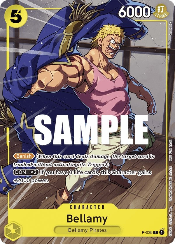 Bellamy (Pirates Party Vol. 4) (39) (OP-PR) - One Piece Card Game Single