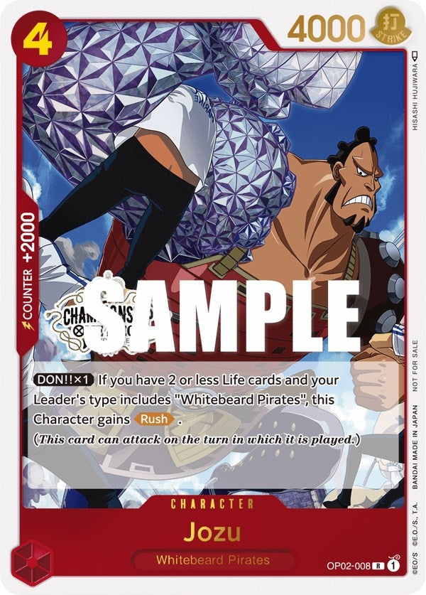 Jozu (Store Championship Participation Pack Vol. 2) (2008) (OP-PR) - One Piece Card Game Single