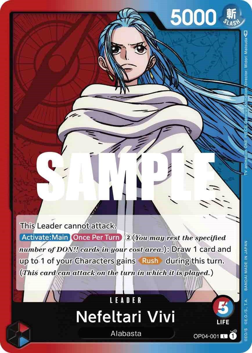 Nefeltari Vivi (001) (4001) (OP04) - One Piece Card Game Single