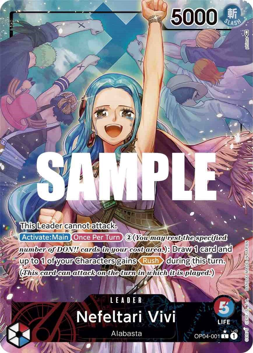 Nefeltari Vivi (001) (Alternate Art) (4001) (OP04) - One Piece Card Game Single