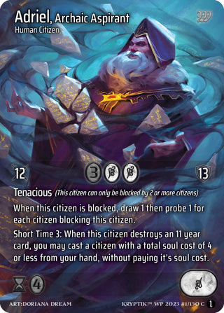 Adriel Archaic Aspirant (Cosmo Foil) (1) - Kryptik TCG Single