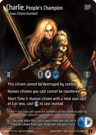 Charlie People’s Champion (Cosmo Foil) (7) - Kryptik TCG Single