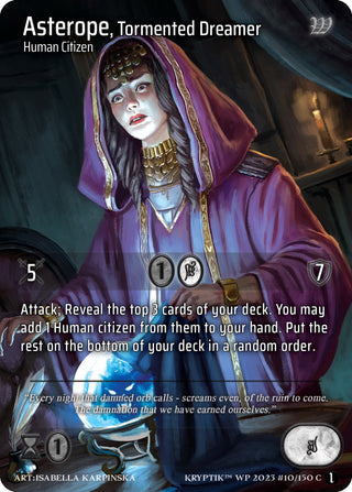 Asterope Tormented Dreamer (Cosmo Foil) (10) - Kryptik TCG Single