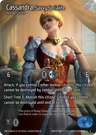 Cassandra Savvy Socialite (Cosmo Foil) (11) - Kryptik TCG Single