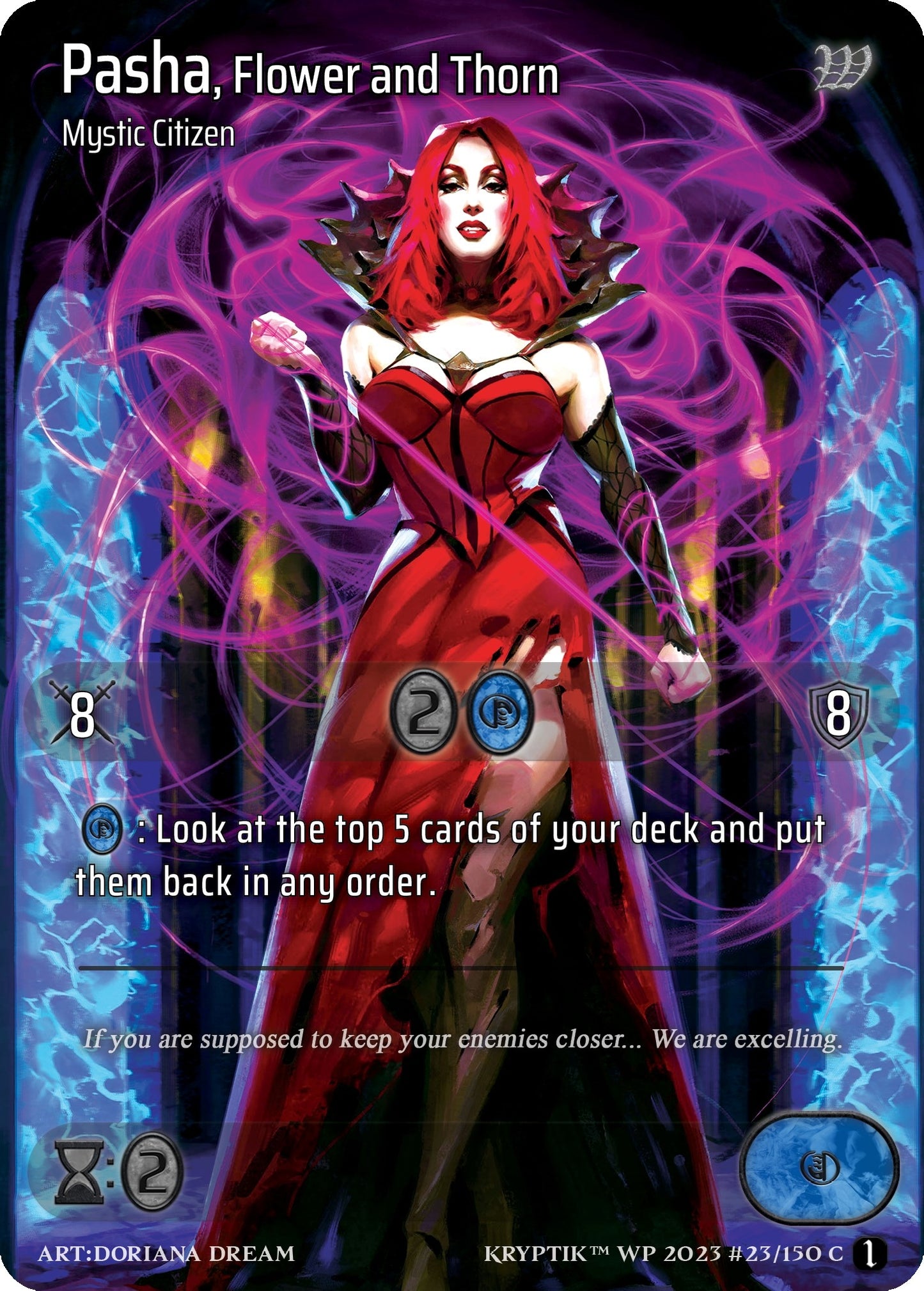 Pasha Flower and Thorn (Cosmo Foil) (23) - Kryptik TCG Single