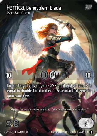 Ferrica Benevolent Blade (Cosmo Foil) (45) - Kryptik TCG Single