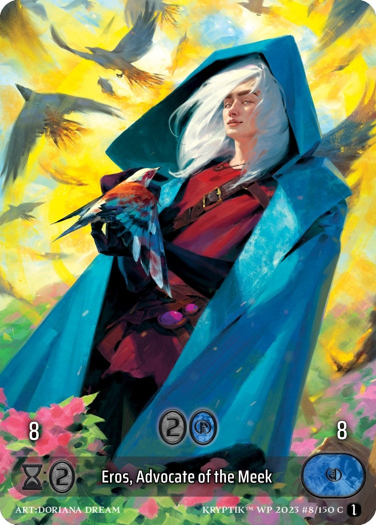Eros Advocate of the Meek (Box Topper) (Glass Foil) (8) - Kryptik TCG Single