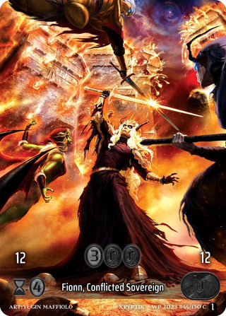 Fionn Conflicted Sovereign (Box Topper) (Glass Foil) (44) - Kryptik TCG Single