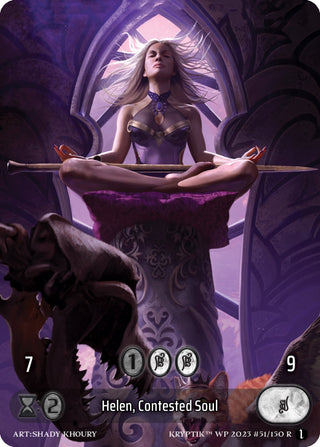 Helen Contested Soul (Box Topper) (Glass Foil) (51) - Kryptik TCG Single