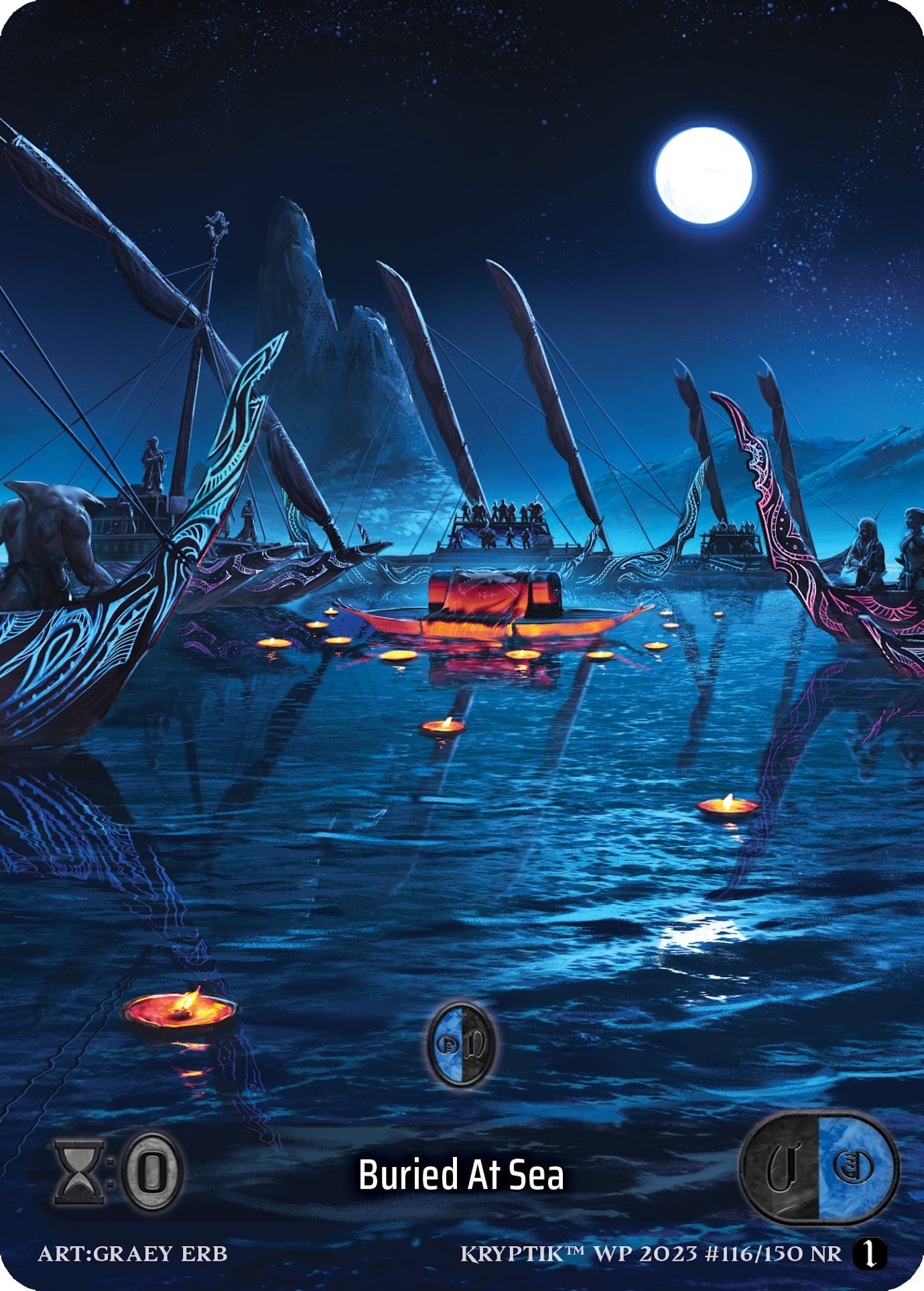 Buried At Sea (Box Topper) (Glass Foil) (116) - Kryptik TCG Single