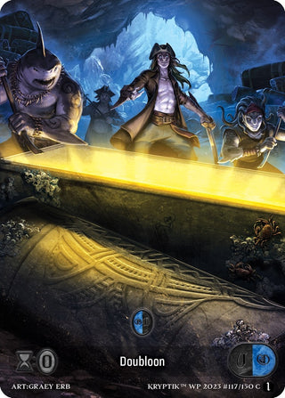 Doubloon (Box Topper) (Glass Foil) (117) - Kryptik TCG Single