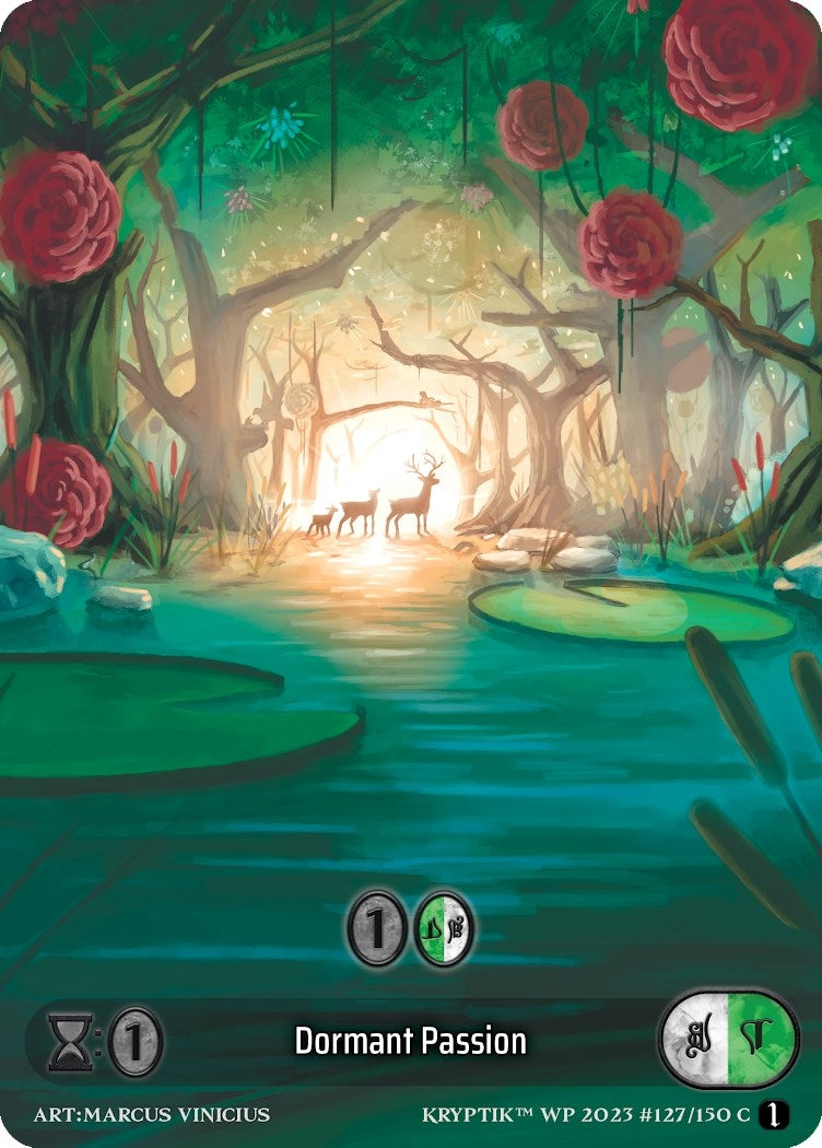 Dormant Passion (Box Topper) (Glass Foil) (127) - Kryptik TCG Single