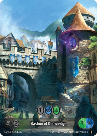 Bastion of Knowledge (Box Topper) (Glass Foil) (137) - Kryptik TCG Single