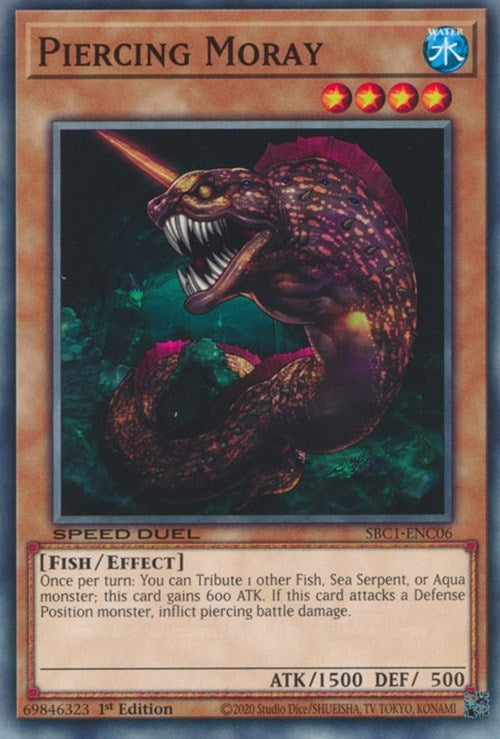 Piercing Moray (106) (SBC1) - YuGiOh Single