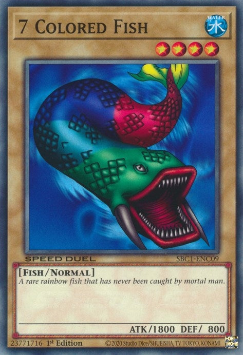 7 Colored Fish (109) (SBC1) - YuGiOh Single