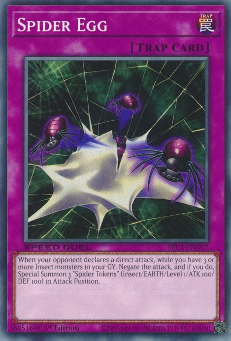 Spider Egg (117) (SBC1) - YuGiOh Single