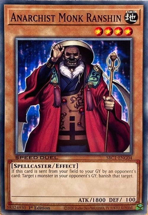 Anarchist Monk Ranshin (104) (SBC1) - YuGiOh Single