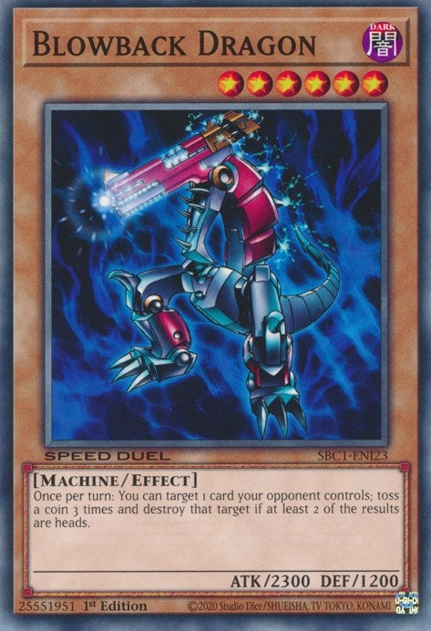 Blowback Dragon (123) (SBC1) - YuGiOh Single